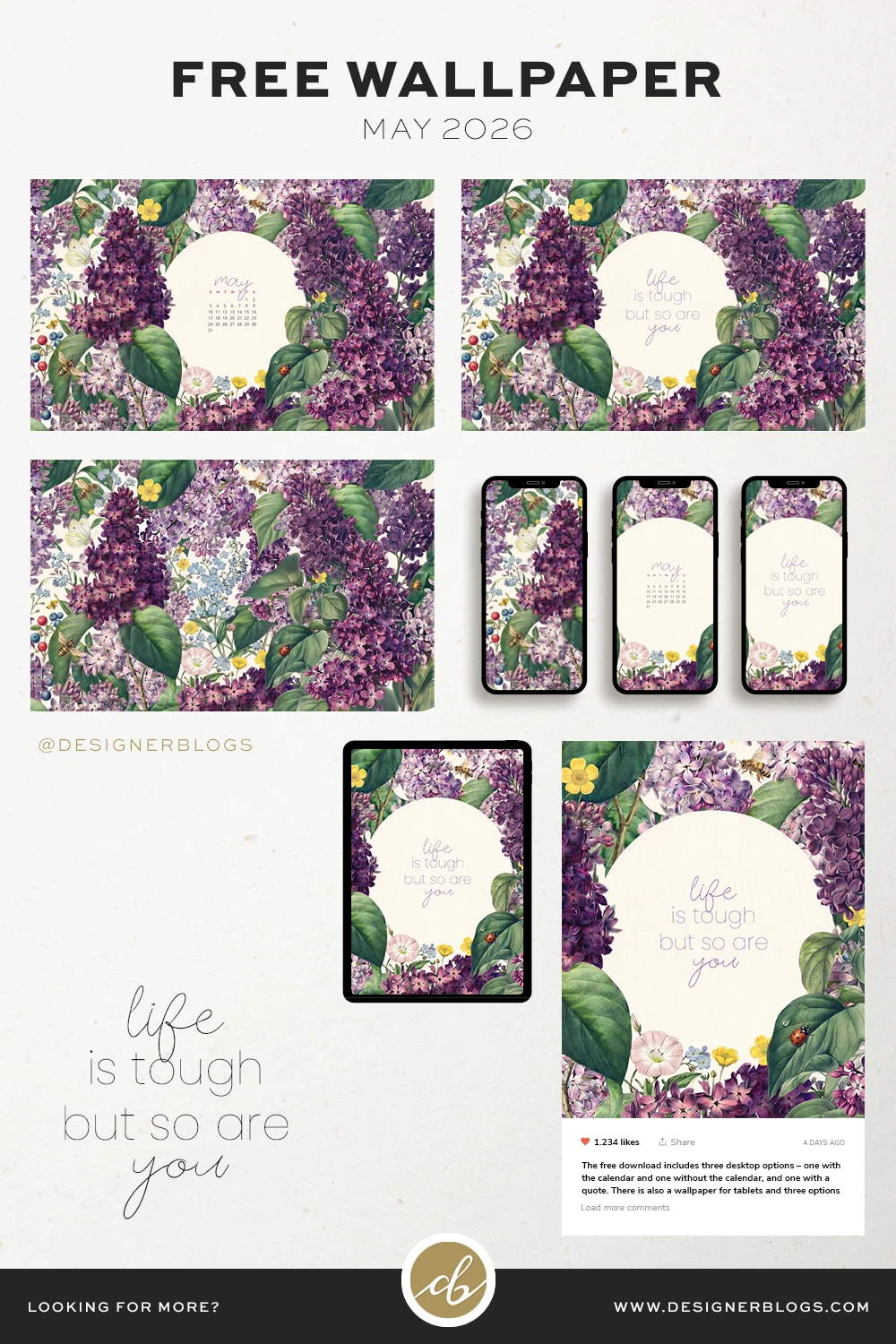 Unlock the Secret Beauty of May 2026 with This Exclusive Lush Lilacs Wallpaper!